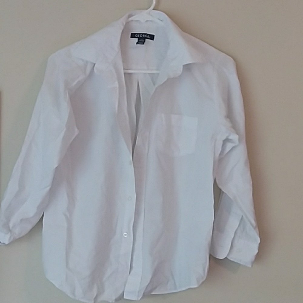 Dress SHIRT  Large 10/12 HUSKY button down NEW